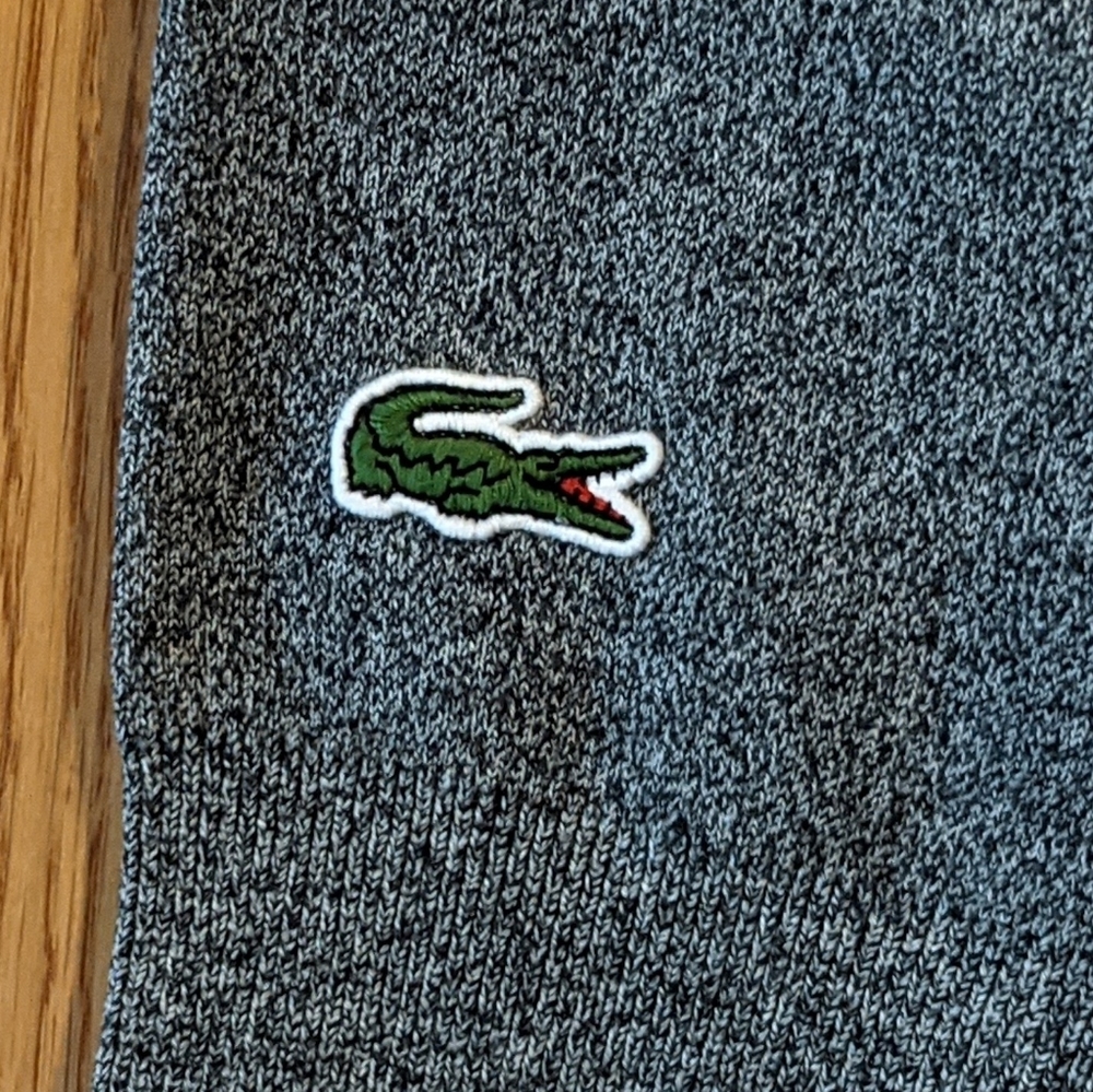 Lacoste Double Jersey Crewneck Pullover Sweater - Picture 2 of 2